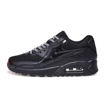 Nike Air Max 90 Womens Shoes Hot New All Black Gray Outlet Online